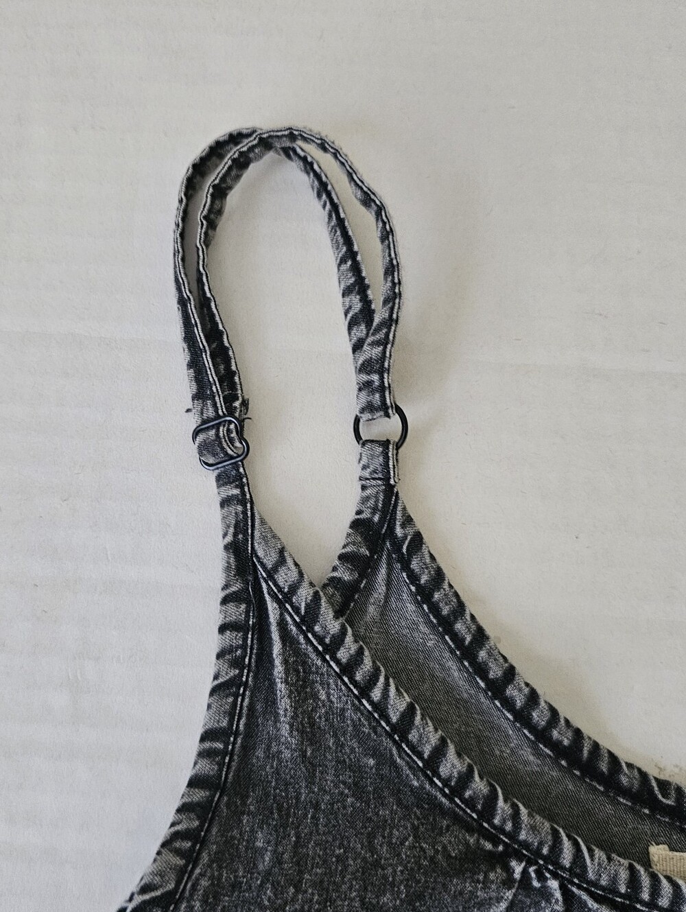 Chelsea & Violet Jumpsuit Size XS Charcoal Oversized Cuffs Adjustable Straps - Picture 5 of 13